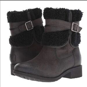UGG BLAYRE III BLACK ZIPPER SHEARLING US 7